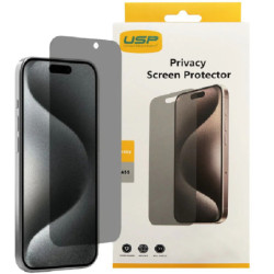 USP Apple iPhone 17 Pro / iPhone 17 / iPhone 16 Pro (6.3') Privacy Screen Protector - Privacy Protection, Scratch Resistant,5