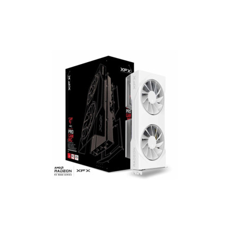 XFX Swift AMD Radeon RX 9060XT OC White Gaming Edition with 16GB GDDR6 HDMI 2xDP, AMD RDNA™ 4 (RX-96TSW16WQ)