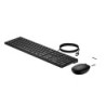 HP 320MK USB Wired Desktop Keyboard Mouse Combo Reduced-sized & Low-Profile Quiet Keys Plug&Play for Notebook Desktop PC WIN1