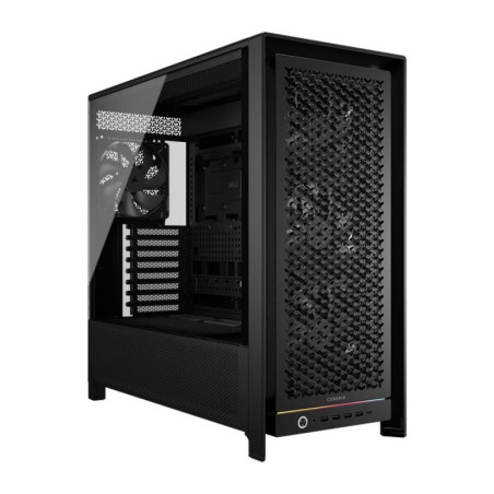 Corsair FRAME 5000D RS HIGH-AIRFLOW MID-TOWER PC CASE - BLACK, ATX, 450mm GPU, 175mm CPU cooler, 360mm rad, 4x RS140, 1x USB-