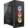 Corsair FRAME 4500X LX-R RGB LINK Panoramic Glass Mid-Tower PC Case Black: up to 460mm GPU, 360mm radiators, rich I/O, and ve