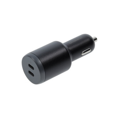 OtterBox 100W Dual Port Standard Fast Car Charger - Black (77-98237), 2 USB-C, Smart & Compact design, Hassle-Free, 2 Years W