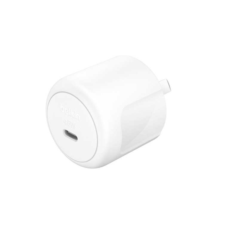 Belkin BoostCharge Compact 45W USB-C (PD 3.1) Wall Charger - White (WCA013auWH), Best for iPhone & Samsung, $2500 CEW, 2 Year