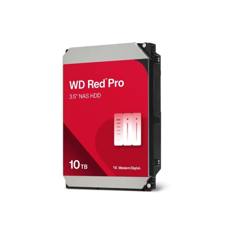 Western Digital WD Red Pro 10TB 3.5' NAS HDD SATA 7200RPM 512MB up to 267MB/s CMR 5yrs warranty