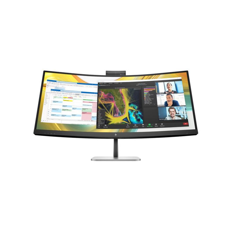 HP Series 5 Pro 34' WQHD 4K CURVED 21:9 3440x1440 100Hz Height Adjust VA LCD Tilt Swivel USB-C DP HDMI Speakers VESA Webcam 3