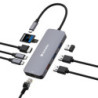 Verbatim USB-C Pro Multiport Hub 9 Ports,1 x HDMI, 1 x RJ45, 2 x USB-C 3.2 Gen2, 1 x USB-A 3.2 Gen2, 2 x USB-A 3.2 Gen1, 1 x 