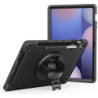 USP Rugged Samsung Galaxy Tab S10 FE  (13.1') Case Black -  Built-in-Kickstand, Hand & Shoulder Straps, DropProof,5 Years War