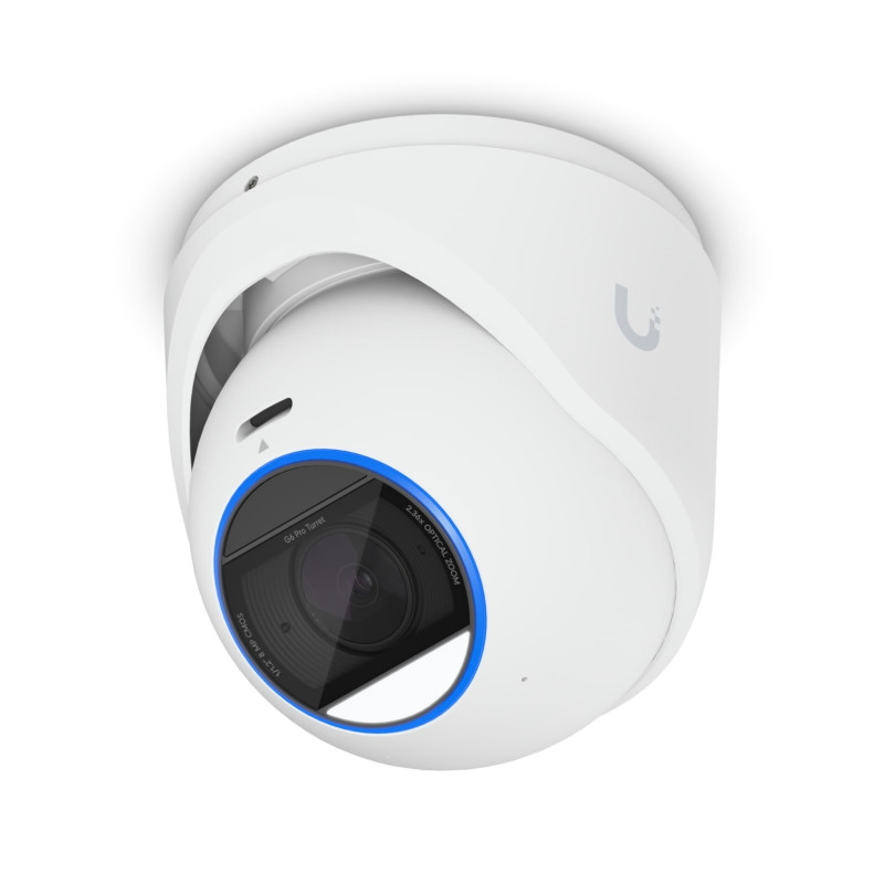 Ubiquiti  G6 Pro Turret, White, All-Weather Tamper-Resistant 4K PoE Cam, AI Engine, 2.36x Optic Zoom,1/1.2'CMOS, Light Clarit