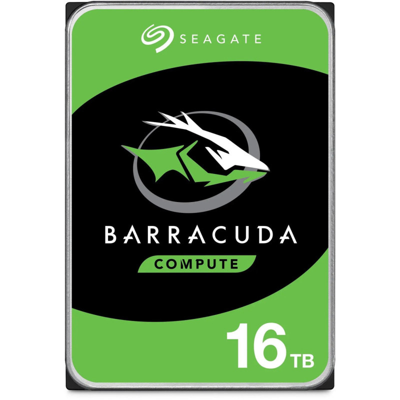 Seagate 16TB 3.5' Barracuda, SATA 6Gb/s, CMR, 7200RPM, 512MB Cache, 512e, HDD, 2 Years Warranty