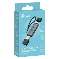 TP-Link UA430D USB 3.0 Type-C&A to SD & microSD 3.0 Card Reader, support SD，SDHC、SDXC，microSD、microSDHC、microSDXC c