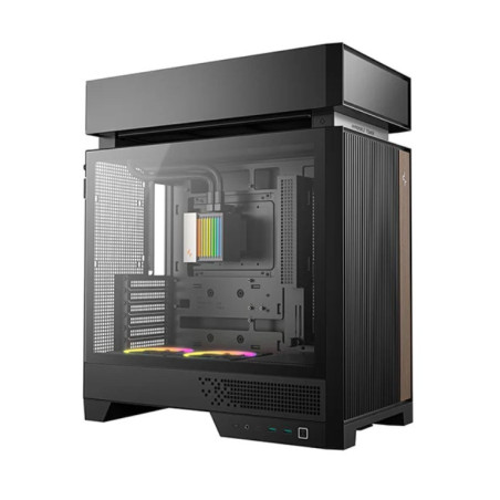 DeepCool CL6600 Innovative Compartmentalised ATX Case, Pre-installed 360mm Liquid Cooler, Up To 388mm GPUs, BTF, 7 Expansion 