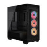 Corsair 3500X LX-R RGB iCUE LINK Mid-Tower PC Case - Black, E-ATX, Side 360mm Rad, Glass Panels, USB-C, RS ARGB Fans, 425mm G