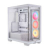 Corsair 3500X LX-R RGB iCUE LINK Mid-Tower PC Case - White, E-ATX, Side 360mm Rad, Glass Panels, USB-C, RS ARGB Fans, 425mm G