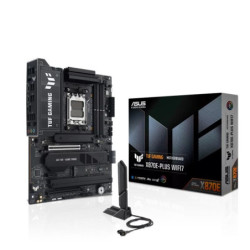 ASUS AMD TUF GAMING X870E-PLUS WIFI7 (AM5) ATX Motherboard, DDR5 256GB 8000 MT/s, PCIe 5.0, 4xM.2, 2.5GbE, WiFi 7, USB4 40Gbp