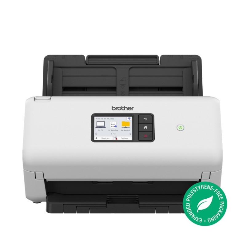 Brother ADS-3350W  ADVANCED DOCUMENT SCANNER (40PPM) network scanner, w/ 7.1cm touchscreen LCD & WiFi (2.4G)