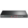 Mercusys MS118CP 16-Port 10/100Mbps   2-Port Gigabit Rackmount Switch with 16-Port PoE 