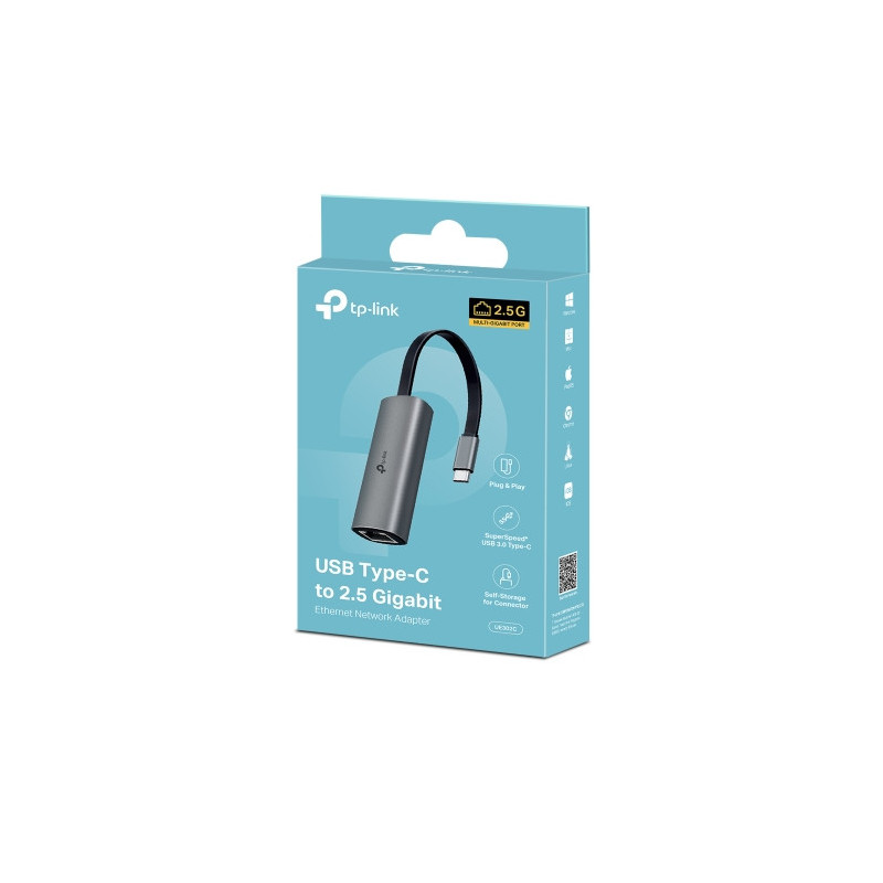 TP-Link UE310C USB Type-C to 2.5 Gigabit Ethernet Network Adapter