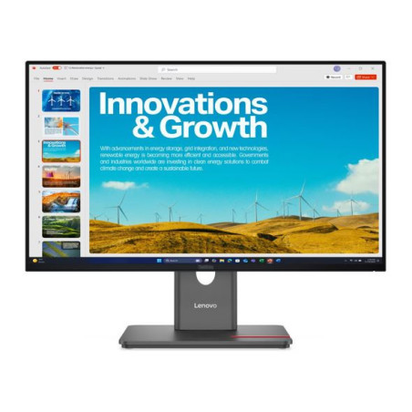 LENOVO ThinkVision P24qd-40 23.8'/24' QHD IPS Monitor 2K 2560x1440 16:9 Height Adjustable Tilt Swivel Pivot HDMI USB-C DP1.4 