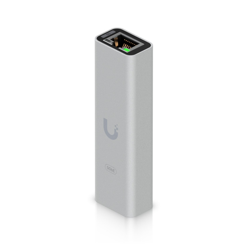 Ubiquiti 5GbE Ethernet Adapter, Plug-and-play, Ethernet Adapter with USB-C for Seamless 5GbE Network Connectivity.