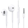 USP Pisen Half-in-Ear 3.5mm Earphones - White,Ergonomic Design,HD Call Microphone,5 Years Warranty