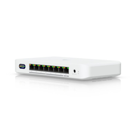Ubiquiti Device Bridge Switch, Compact PoE  Switch* (1) 10 GbE Port, (7) 2.5 GbE Ports, 6 GHz, WiFi 7 Integration, Seamless, 