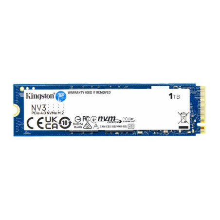 Kingston SNV3S NV3 1TB PCle 4.0x4 NVMe M.2 2280 SSD 6000/4000MB/s compaitible Notebook and SFF 5Y Limited