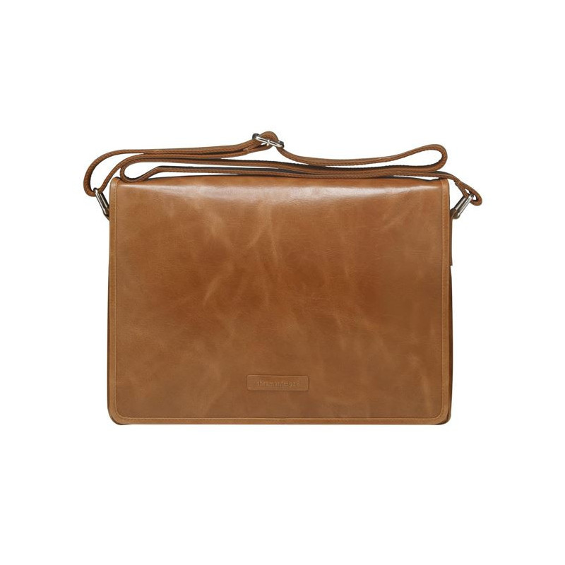 Marselisborg 14' Leather Messenger Business Laptop Bag Handcrafted Golden Tan Briefcase Durable Adjustable Shoulder Strap Fit