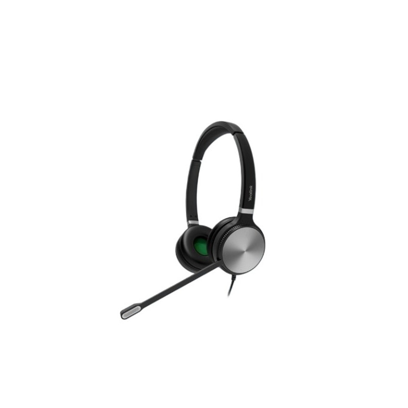 Yealink YHS36 E2 Dual, wired binaural, plug-and-play RJ9 connectivity, wideband HD audio, noise-canceling microphone