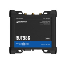 Teltonika RUT986 INDUSTRIAL GLOBAL LTE CAT 4 ROUTER, Telit Cat 4 Modem, 4x Ethernet Ports, PSU included
