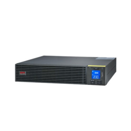 APC Easy UPS 3000VA/2700W Online UPS, 2U Rackmount, 230V/16A Input, 1x IEC C19& 6x IEC C13 Outlets, Lead Acid Battery, W/ Rai