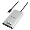 mbeat® USB-C Dual 4K HDMI DisplayLink® Adapter with PD Pass-through  Dual 4K@60Hz 2 × HDMI 2.0  1 × USB-C 3.1 1 × USB-C 