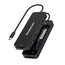 (LS)Simplecom CHT595 9-in-1 USB-C Multiport Docking Station with NVMe M.2 Enclosure 2xUSB-A 10Gbps, USB-C 10Gbps, HDMI 2.0 4K