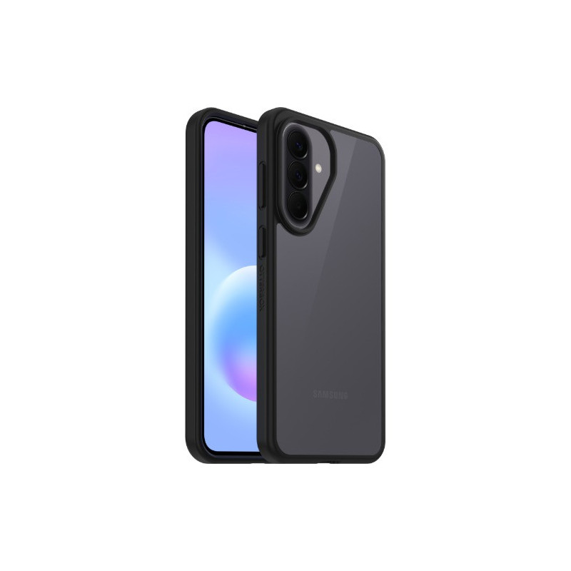 OtterBox React Samsung Galaxy A57 5G (6.7') Case Black Crystal (Clear/Black) - (77-000450),Antimicrobial,DROP  Military Stand