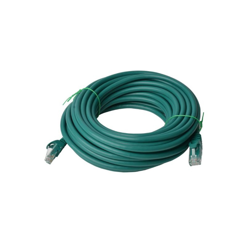 8Ware CAT6 Cable 40m - Green Premium RJ45 Ethernet Network LAN UTP Patch Cord 26AWG CU Jacket