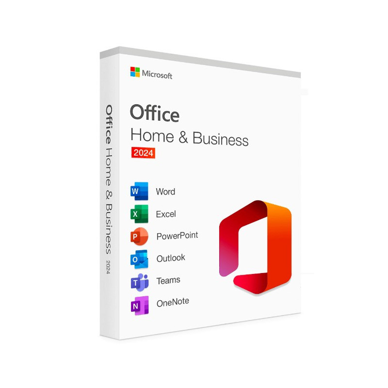 Microsoft Office Home & Business 2024 English APAC Medialess Retail New. Includes Word, Excel, PowerPoint, Outlook for PC and