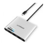 mbeat® USB-C Quad 4K HDMI DisplayLink® Adapter with PD Pass-through  Quad 4K@60Hz 4 × HDMI 2.0  1 × USB-C 3.1 1 × USB-C 