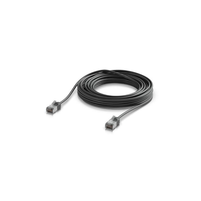 Ubiquiti UniFi Premium Patch Cable Outdoor, 8M,Black,Ultra-Thin, Rugged, Shielded Patch, Optimized, Perform Harshest Environm