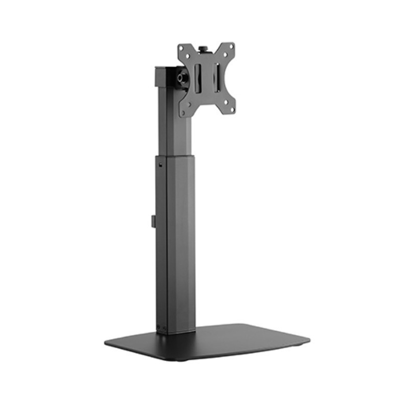 Brateck Single Free Standing Screen Pneumatic Vertical Lift Monitor Stand Fit Most 17'-32' Flat and Curved Monitors Up to 7 k