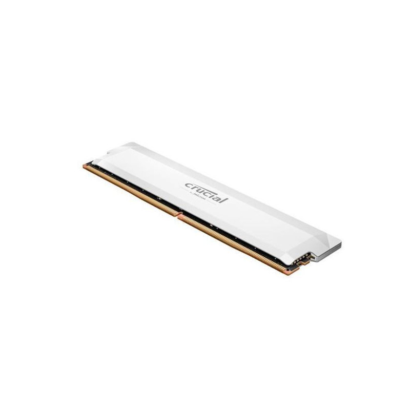 Crucial Pro 16GB (1x16GB) DDR5 UDIMM 6400MHz CL32 White Heat Spreader Support Intel XMP AMD Ryzen Desktop PC Gaming Memory Tr