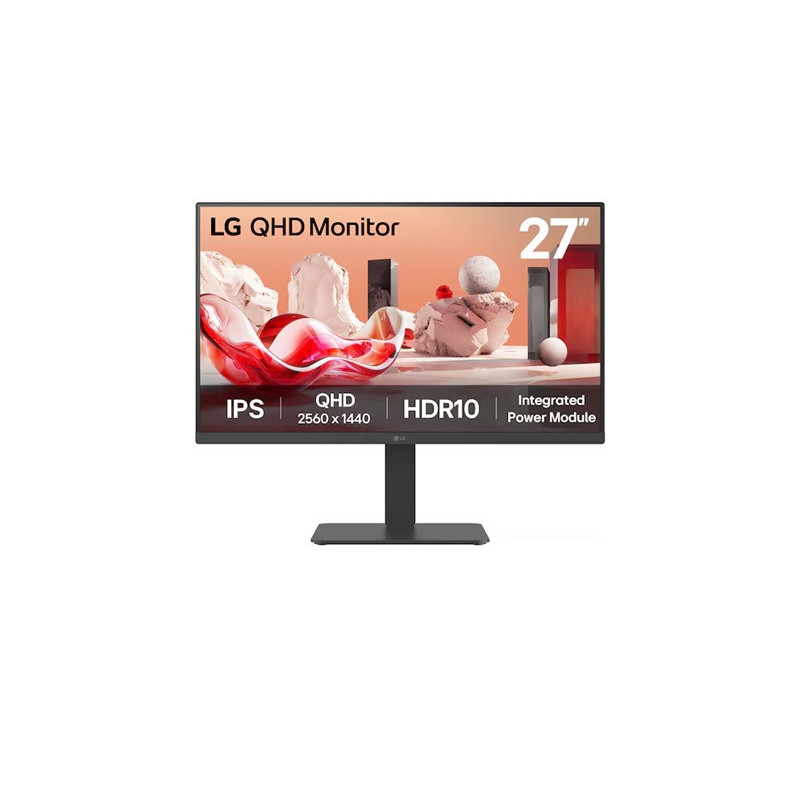 LG 27' UHD 4K IPS Monitor, 3840x2160, 3-side Virtually Borderless, DCI-P3 90%, HDR10, LG Switch