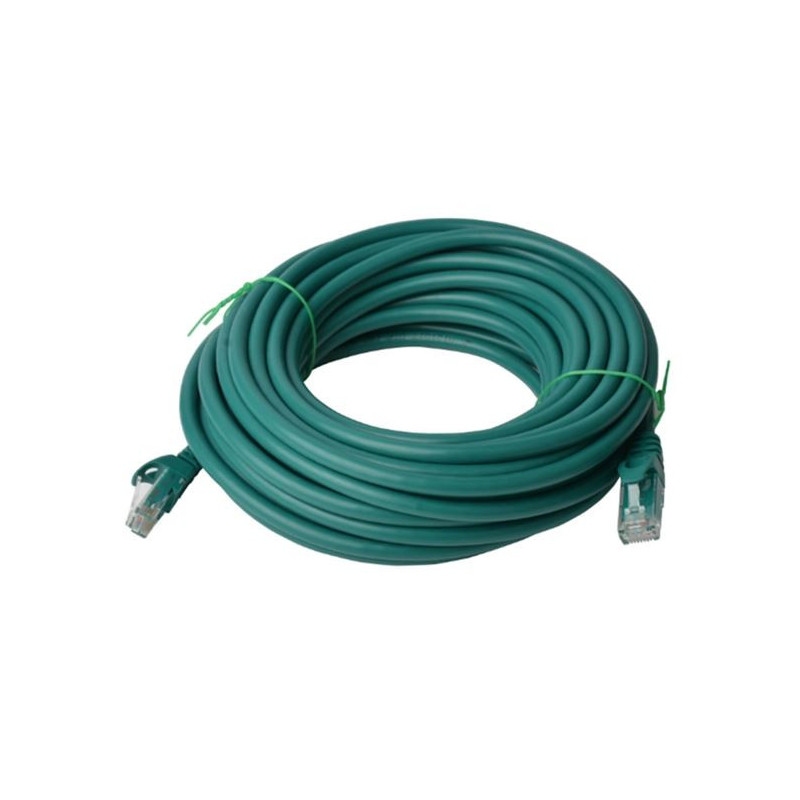 8Ware CAT6 Cable 30m - Green Premium RJ45 Ethernet Network LAN UTP Patch Cord 26AWG CU Jacket