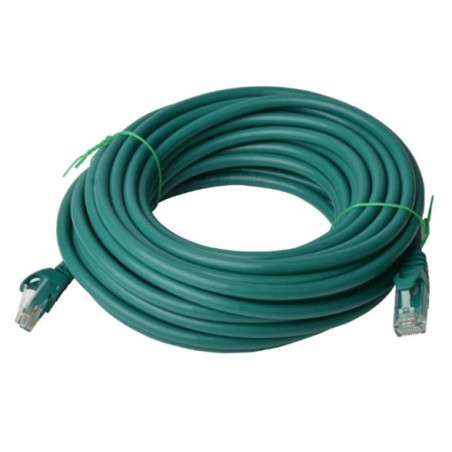 8Ware CAT6 Cable 30m - Green Premium RJ45 Ethernet Network LAN UTP Patch Cord 26AWG CU Jacket