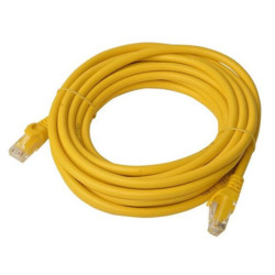 8ware CAT6 Cable 5m - Yellow Premium RJ45 Ethernet Network LAN UTP Patch Cord 26AWG CU Jacket