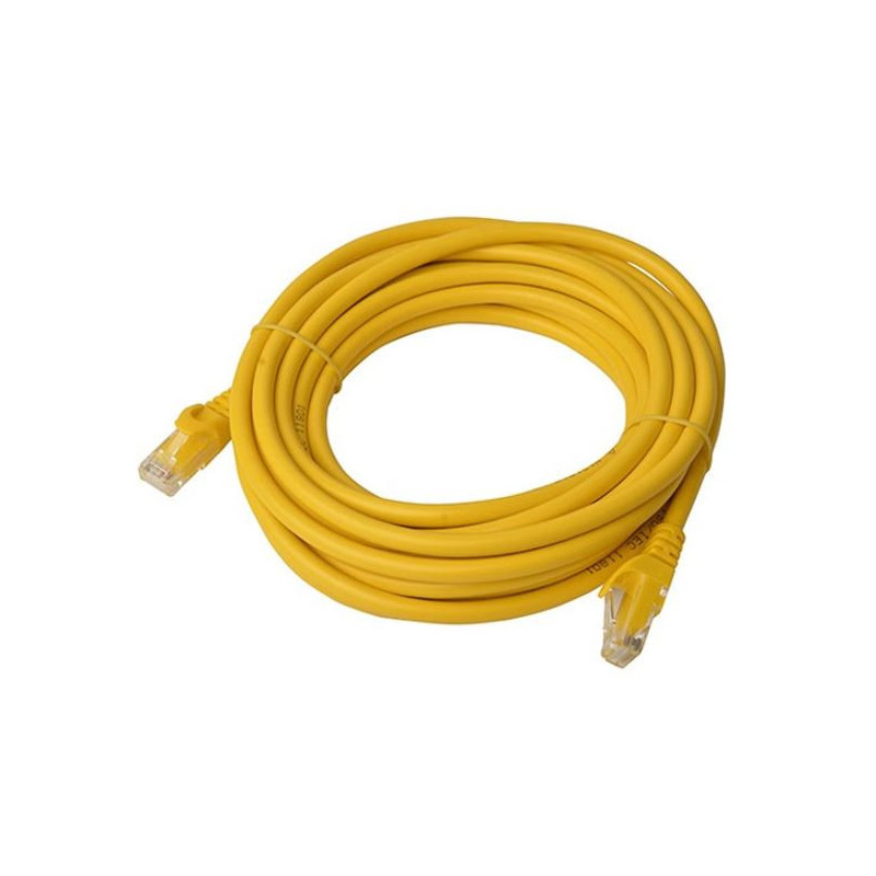 8ware CAT6 Cable 5m - Yellow Premium RJ45 Ethernet Network LAN UTP Patch Cord 26AWG CU Jacket