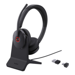 Yealink BH74 with Stand UC USB-C/A Bluetooth Headset, Active Noise Cancellation, Acoustic Shield, Wireless range 50 m, talk t