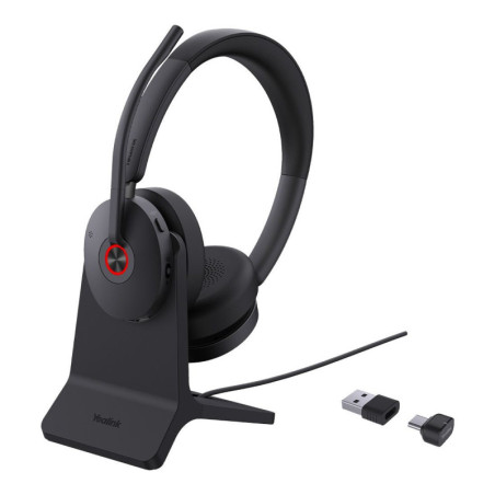 Yealink BH74 with Stand UC USB-C/A Bluetooth Headset, Active Noise Cancellation, Acoustic Shield, Wireless range 50 m, talk t