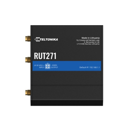 Teltonika RUT271 Redcap 5G Router, Instant LTE Failover, Backward Compatible with 4G LTE Cat 4, Low Latency, High Capacity, P
