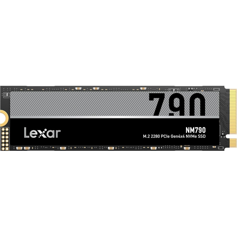 Lexar LNM790X002T-RNNNG Internal SSD 2TB M.2 2280 PCIe Gen 4x4 NVMe SSD up to 7400MB/s read, 6500MB/s write TLC