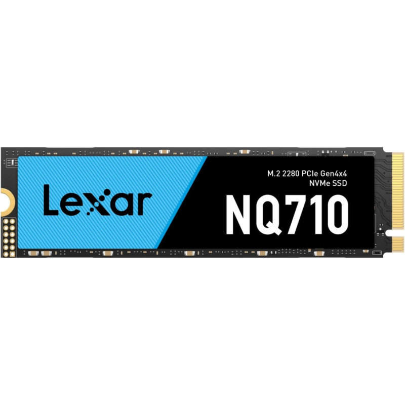 Lexar LNQ710X500G-RNNNG Internal SSD 500GB M.2 2280 PCIe Gen4x4, read up to 4400MB/s, write up to 1700MB/s