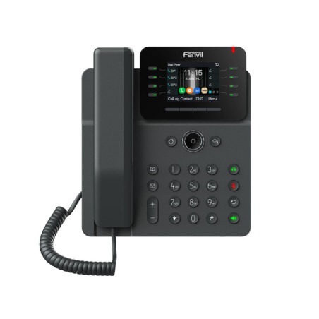 Fanvil V62W Prime Business Phone 2.8-inch color screen □√ Support audio codec G.722 and Opus, HD audio 6-way Audio confer